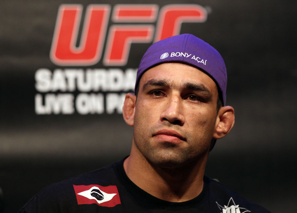 LAS VEGAS, NV - FEBRUARY 02: Fabricio Werdum attends the UFC 143 final pre-fight press conference at the Mandalay Bay Hotel & Casino on February 2, 2012 in Las Vegas, United States. (Photo by Josh Hedges/Zuffa LLC/Zuffa LLC via Getty Images) *** Local Caption *** Fabricio Werdum