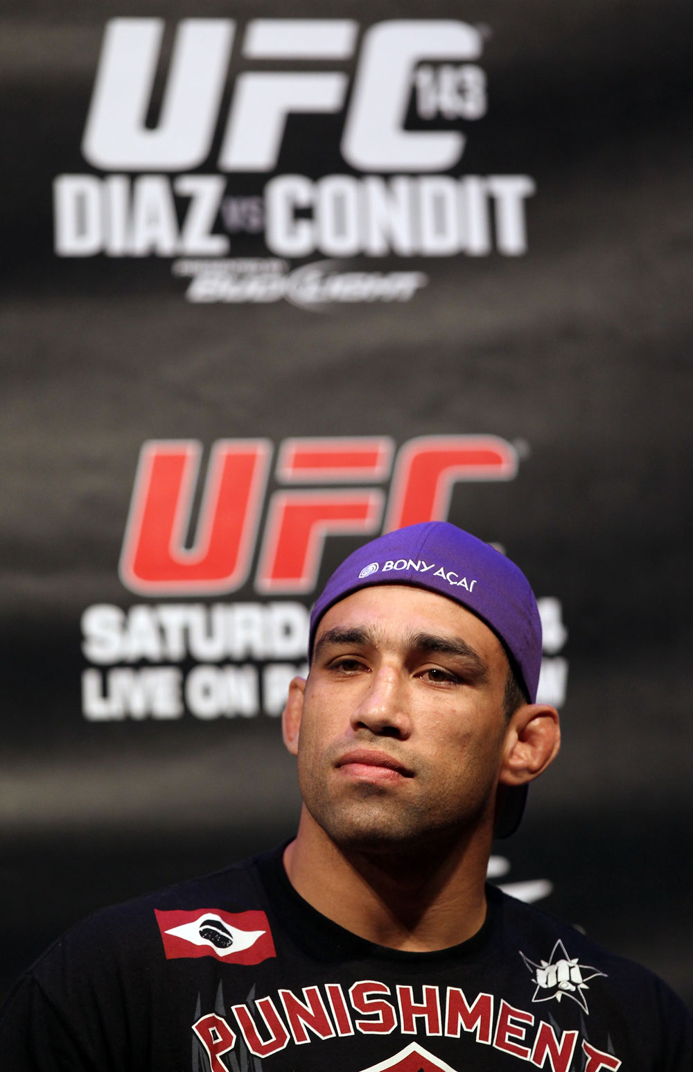 LAS VEGAS, NV - FEBRUARY 02: Fabricio Werdum attends the UFC 143 final pre-fight press conference at the Mandalay Bay Hotel & Casino on February 2, 2012 in Las Vegas, United States. (Photo by Josh Hedges/Zuffa LLC/Zuffa LLC via Getty Images) *** Local Caption *** Fabricio Werdum
