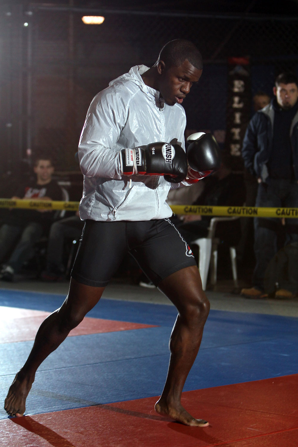 NASHVILLE, TN - JANUARY 18: Melvin Guillard works out for the media during the UFC on FX open workouts at the Nashville MMA Gym on January 18, 2012 in Nashville, Tennessee. (Photo by Josh Hedges/Zuffa LLC/Zuffa LLC via Getty Images)