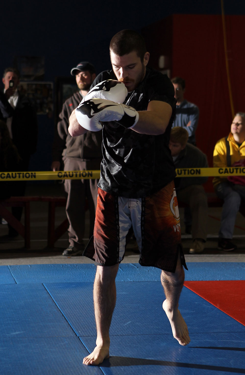 NASHVILLE, TN - JANUARY 18: Jim Miller works out for the media during the UFC on FX open workouts at the Nashville MMA Gym on January 18, 2012 in Nashville, Tennessee. (Photo by Josh Hedges/Zuffa LLC/Zuffa LLC via Getty Images)