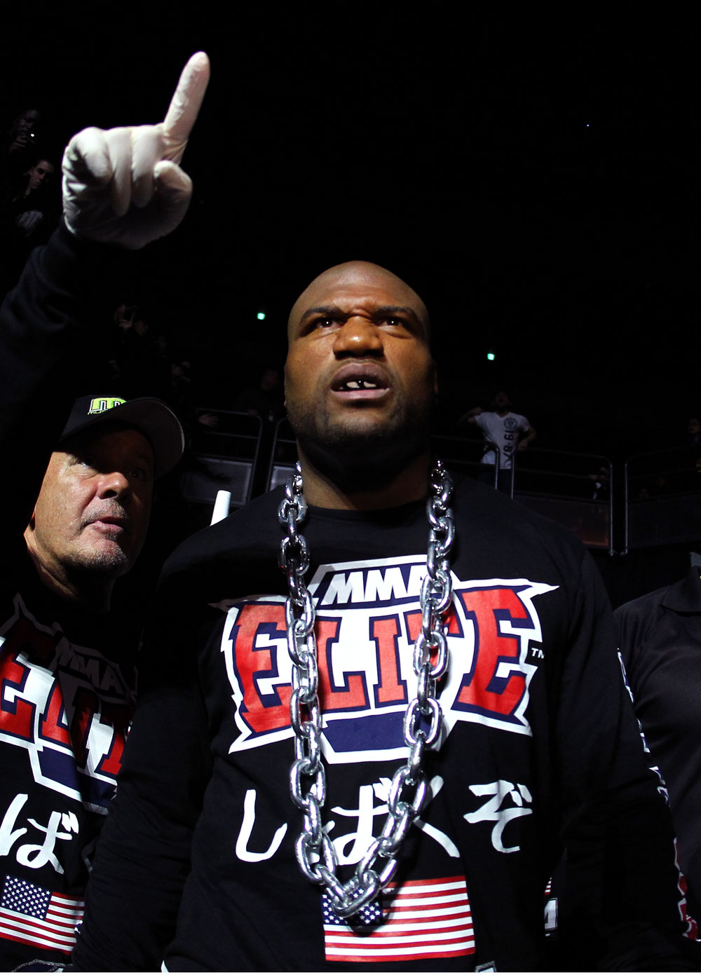 SAITAMA, JAPAN - FEBRUARY 26:  Quinton "Rampage" Jackson enters the arena before his bout against Ryan Bader during the UFC 144 event at Saitama Super Arena on February 26, 2012 in Saitama, Japan.  (Photo by Al Bello/Zuffa LLC/Zuffa LLC via Getty Images) *** Local Caption *** Quinton Jackson