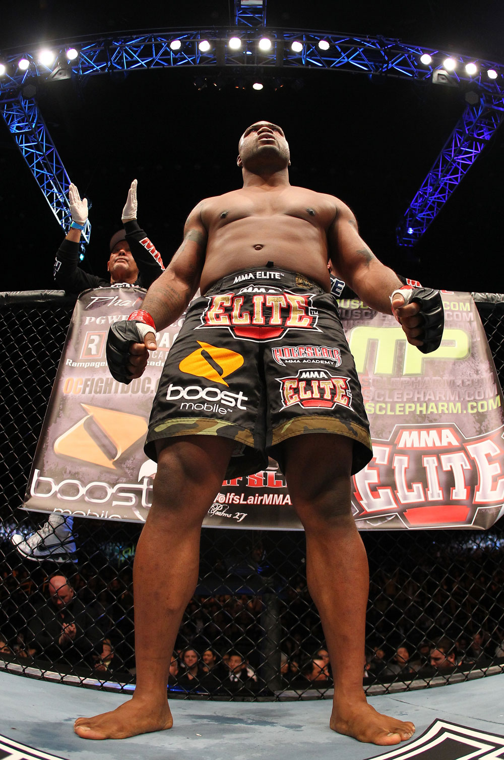 SAITAMA, JAPAN - FEBRUARY 26:  Quinton "Rampage" Jackson stands in the Octagon before his bout against Ryan Bader during the UFC 144 event at Saitama Super Arena on February 26, 2012 in Saitama, Japan.  (Photo by Al Bello/Zuffa LLC/Zuffa LLC via Getty Images) *** Local Caption *** Quinton Jackson