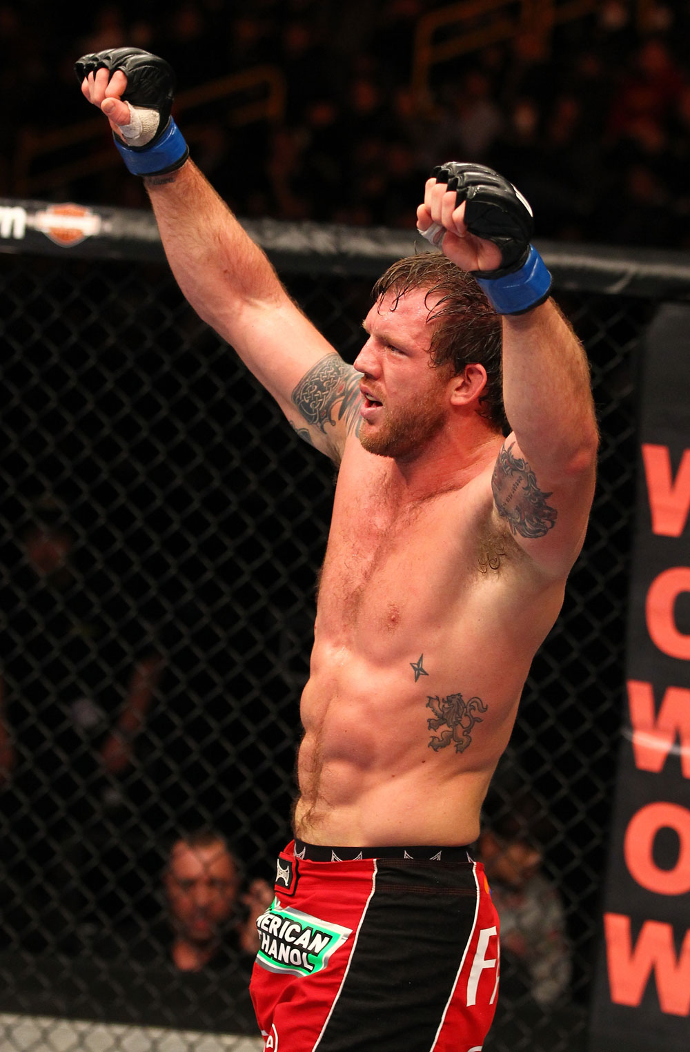 SAITAMA, JAPAN - FEBRUARY 26:  Ryan Bader reacts after defeating Quinton "Rampage" Jackson during the UFC 144 event at Saitama Super Arena on February 26, 2012 in Saitama, Japan.  (Photo by Al Bello/Zuffa LLC/Zuffa LLC via Getty Images) *** Local Caption *** Ryan Bader