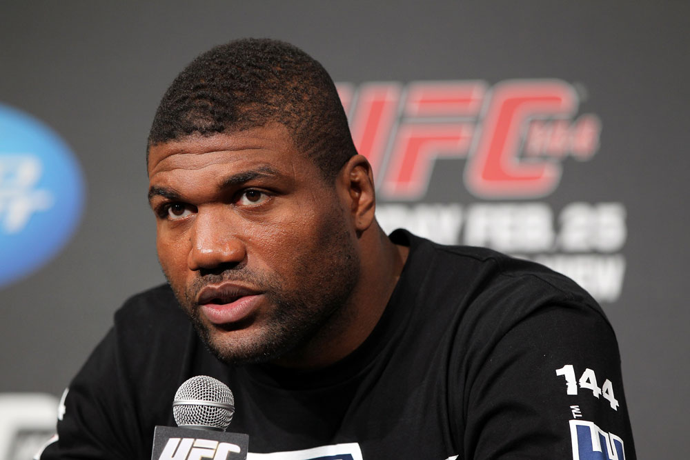 TOKYO, JAPAN - FEBRUARY 23: Quinton "Rampage" Jackson attends the final UFC 144 pre-fight press conference at the Ritz-Carlton Hotel on February 23, 2012 in Tokyo, Japan. (Photo by Josh Hedges/Zuffa LLC/Zuffa LLC via Getty Images) *** Local Caption *** Quinton Jackson