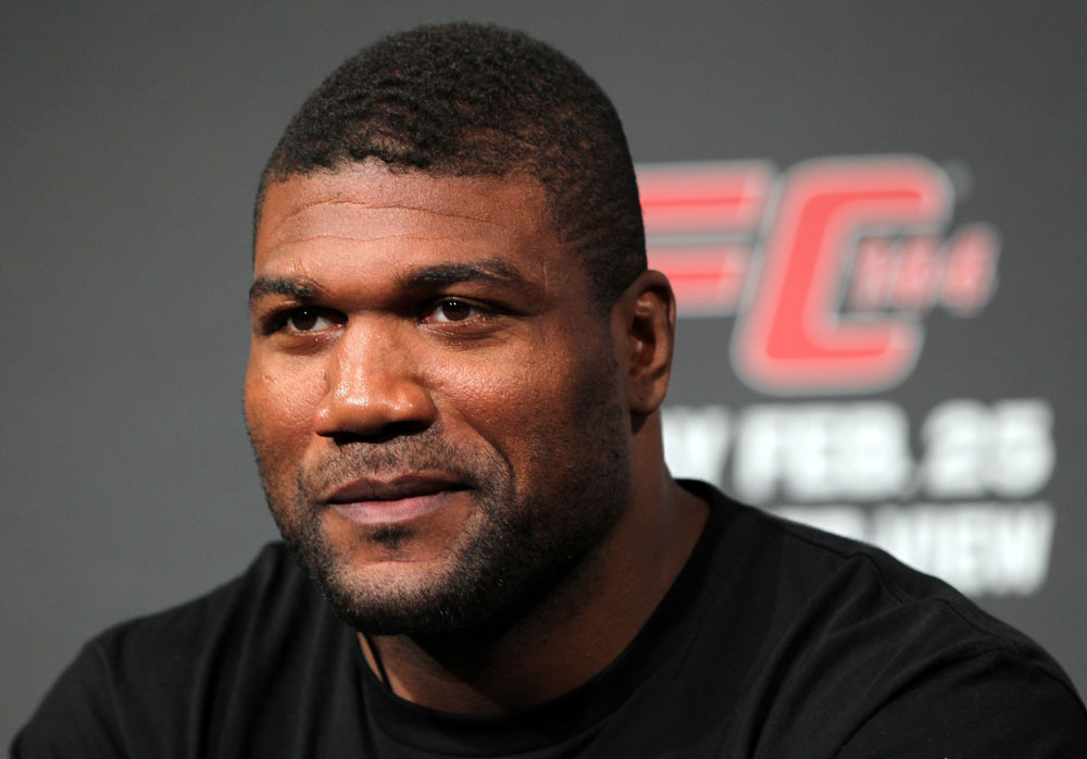 TOKYO, JAPAN - FEBRUARY 23: Quinton "Rampage" Jackson attends the final UFC 144 pre-fight press conference at the Ritz-Carlton Hotel on February 23, 2012 in Tokyo, Japan. (Photo by Josh Hedges/Zuffa LLC/Zuffa LLC via Getty Images) *** Local Caption *** Quinton Jackson