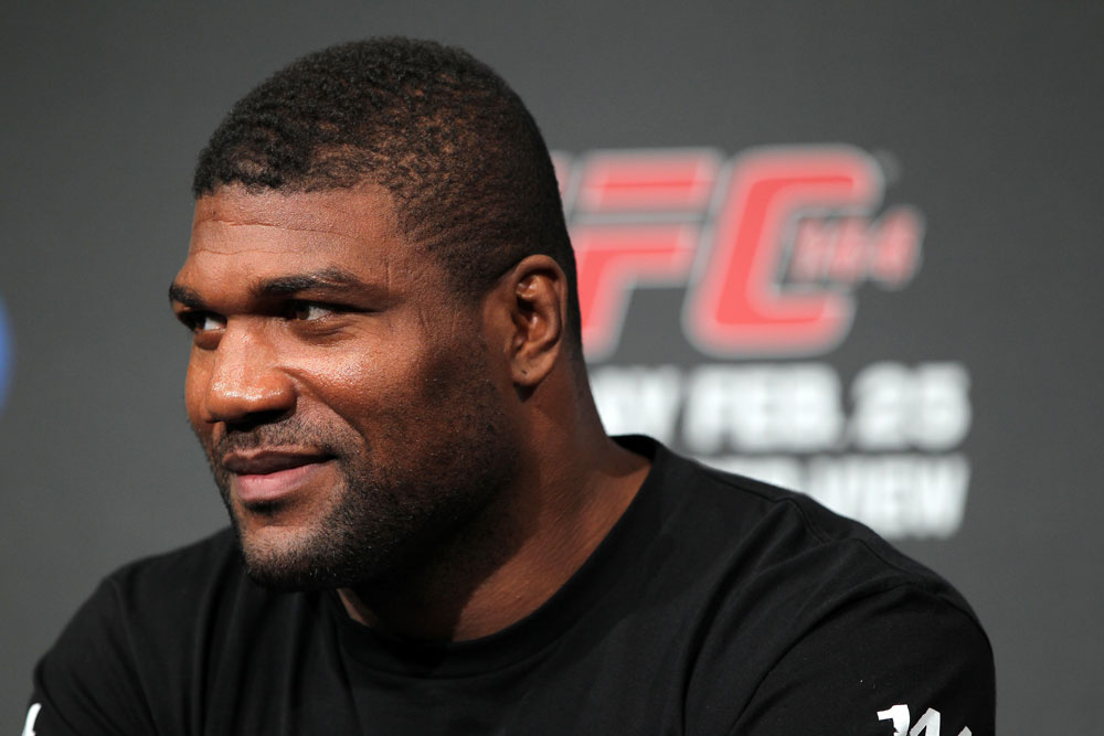 TOKYO, JAPAN - FEBRUARY 23: Quinton "Rampage" Jackson attends the final UFC 144 pre-fight press conference at the Ritz-Carlton Hotel on February 23, 2012 in Tokyo, Japan. (Photo by Josh Hedges/Zuffa LLC/Zuffa LLC via Getty Images) *** Local Caption *** Quinton Jackson