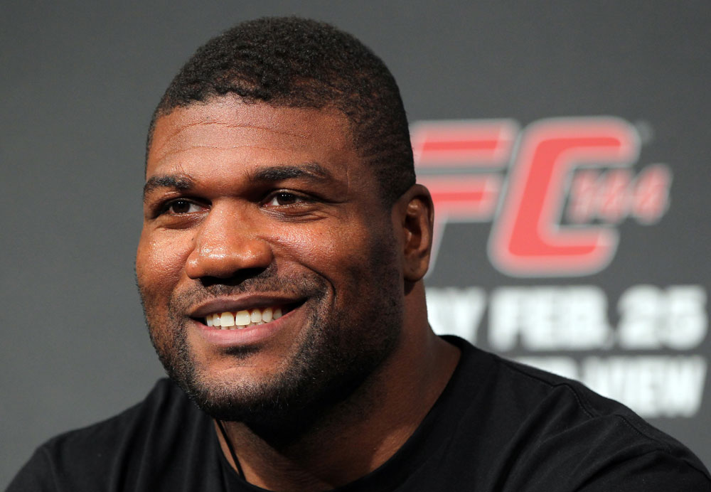 TOKYO, JAPAN - FEBRUARY 23: Quinton "Rampage" Jackson attends the final UFC 144 pre-fight press conference at the Ritz-Carlton Hotel on February 23, 2012 in Tokyo, Japan. (Photo by Josh Hedges/Zuffa LLC/Zuffa LLC via Getty Images) *** Local Caption *** Quinton Jackson