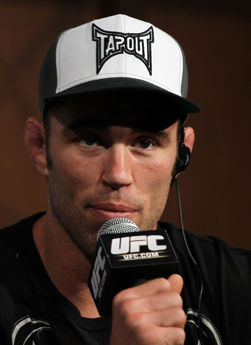 TOKYO, JAPAN - FEBRUARY 23: Jake Shields attends the final UFC 144 pre-fight press conference at the Ritz-Carlton Hotel on February 23, 2012 in Tokyo, Japan. (Photo by Josh Hedges/Zuffa LLC/Zuffa LLC via Getty Images) *** Local Caption *** Jake Shields