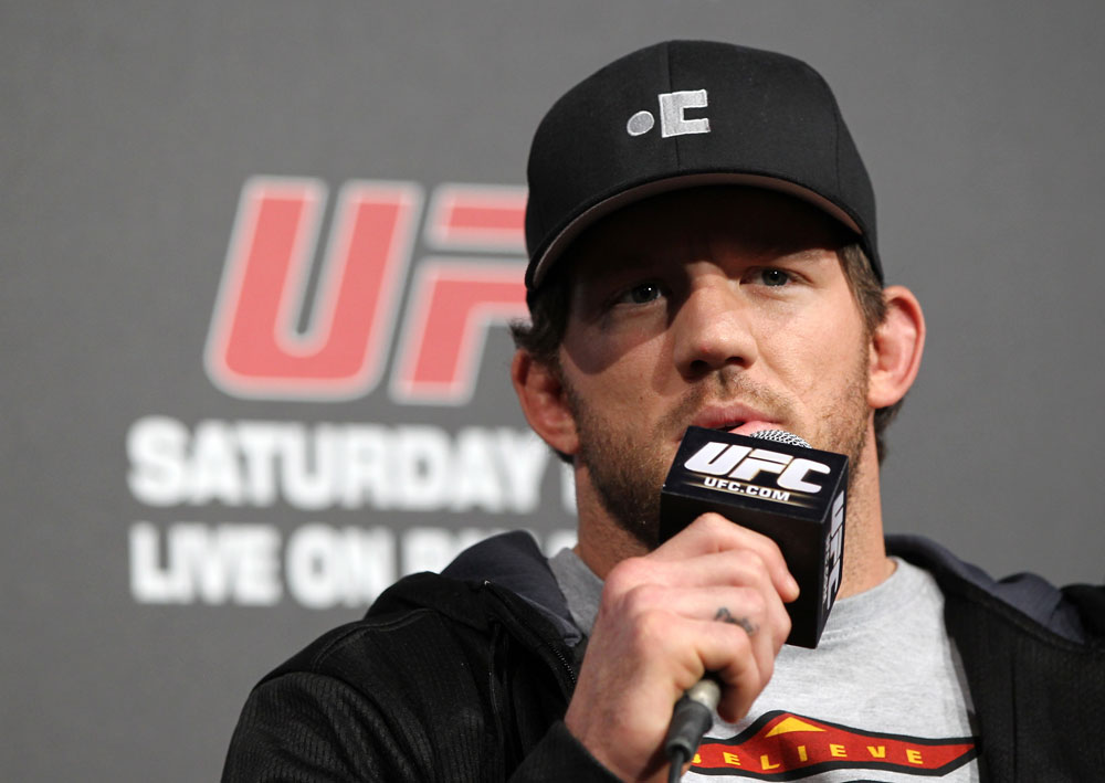 TOKYO, JAPAN - FEBRUARY 23: Ryan Bader attends the final UFC 144 pre-fight press conference at the Ritz-Carlton Hotel on February 23, 2012 in Tokyo, Japan. (Photo by Josh Hedges/Zuffa LLC/Zuffa LLC via Getty Images) *** Local Caption *** Ryan Bader