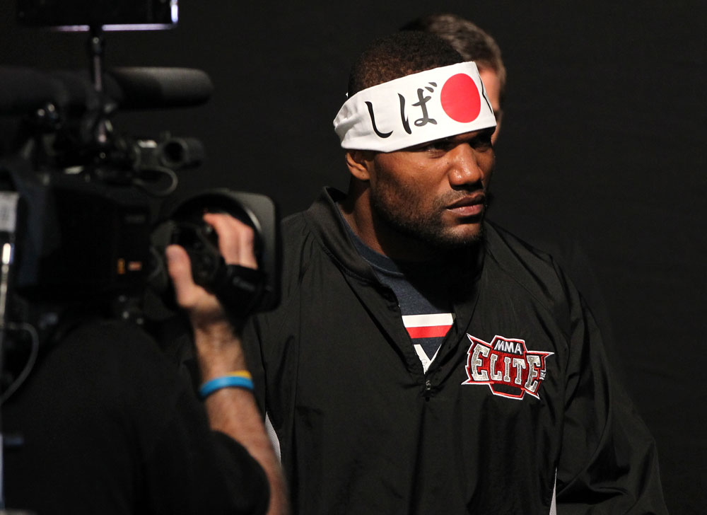 SAITAMA, JAPAN - FEBRUARY 25: Quinton "Rampage" Jackson enters the arena before weighing in during the official UFC 144 weigh in at the Saitama Super Arena on February 25, 2012 in Saitama, Japan. (Photo by Josh Hedges/Zuffa LLC/Zuffa LLC via Getty Images) *** Local Caption *** Quinton Jackson
