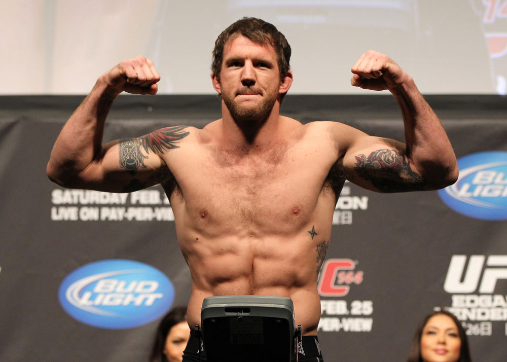SAITAMA, JAPAN - FEBRUARY 25: Ryan Bader weighs in during the official UFC 144 weigh in at the Saitama Super Arena on February 25, 2012 in Saitama, Japan. (Photo by Josh Hedges/Zuffa LLC/Zuffa LLC via Getty Images) *** Local Caption *** Ryan Bader