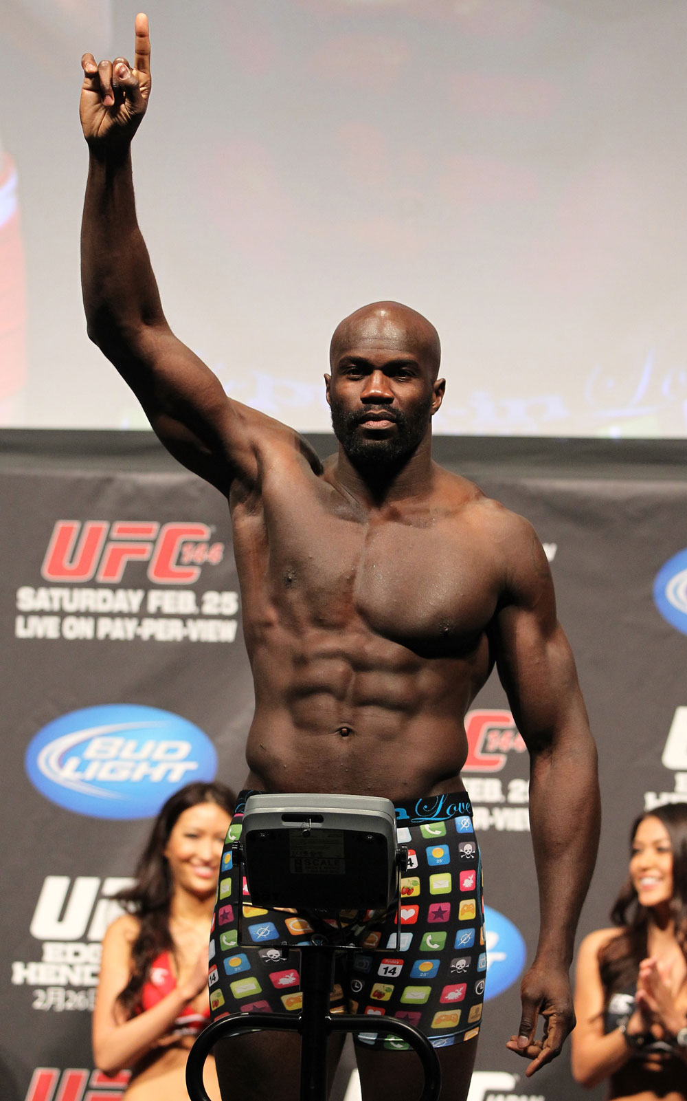 SAITAMA, JAPAN - FEBRUARY 25: Cheick Kongo weighs in during the official UFC 144 weigh in at the Saitama Super Arena on February 25, 2012 in Saitama, Japan. (Photo by Josh Hedges/Zuffa LLC/Zuffa LLC via Getty Images) *** Local Caption *** Cheick Kongo