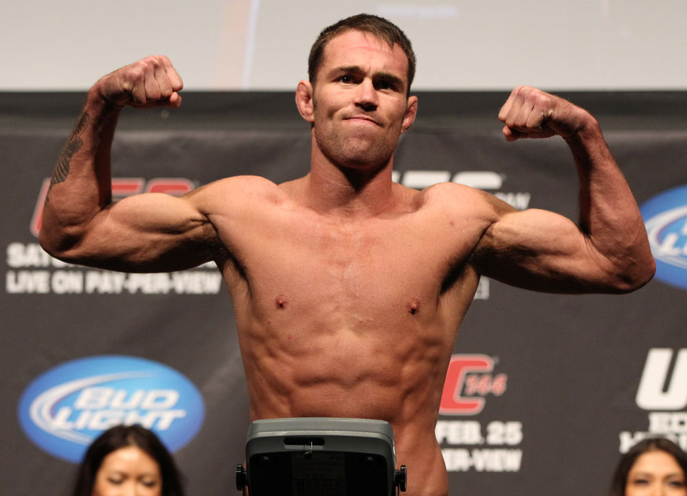 SAITAMA, JAPAN - FEBRUARY 25: Jake Shields weighs in during the official UFC 144 weigh in at the Saitama Super Arena on February 25, 2012 in Saitama, Japan. (Photo by Josh Hedges/Zuffa LLC/Zuffa LLC via Getty Images) *** Local Caption *** Jake Shields