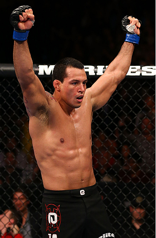 TORONTO, CANADA - SEPTEMBER 22: Vinny Magalhaes reacts after defeating Igor Pokrajac during their light heavyweight bout at UFC 152 inside Air Canada Centre on September 22, 2012 in Toronto, Ontario, Canada. (Photo by Al Bello/Zuffa LLC/Zuffa LLC via Getty Images)