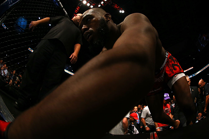 Jon Jones prepares to enter the Octagon before his light heavyweight championship bout against Vitor Belfort at UFC 152 inside Air Canada Centre on September 22, 2012 in Toronto, Ontario, Canada. (Photo by Al Bello/Zuffa LLC/Zuffa LLC via Getty Images)