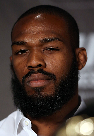 TORONTO, CANADA - SEPTEMBER 20: Jon ''Bones'' Jones interacts with media during the UFC 152 pre-fight press conference at Real Sports Bar and Grill on September 20, 2012 in Toronto, Ontario, Canada. (Photo by Josh Hedges/Zuffa LLC/Zuffa LLC via Getty Images)