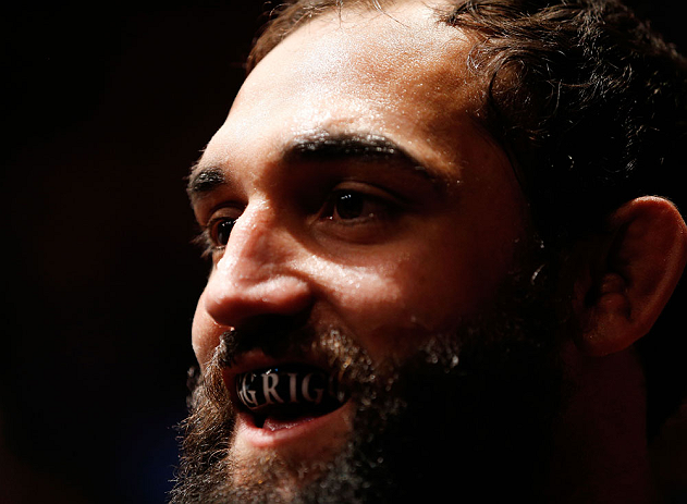 MONTREAL, QC - NOVEMBER 17:  Johny Hendricks looks on before fighting against Martin Kampmann in their welterweight bout during UFC 154 on November 17, 2012  at the Bell Centre in Montreal, Canada.  (Photo by Josh Hedges/Zuffa LLC/Zuffa LLC via Getty Images)