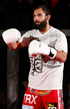 MONTREAL, CANADA - NOVEMBER 15:  Johny Hendricks works out for media and fans during an open training session ahead of UFC 154 at New City Gas on November 15, 2012 in Montreal, Quebec, Canada.  (Photo by Josh Hedges/Zuffa LLC/Zuffa LLC via Getty Images)