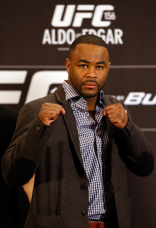 LAS VEGAS, NV - JANUARY 31:  Rashad Evans poses for a photo during the UFC 156 Ultimate Media Day on January 31, 2013 at the Mandalay Bay in Las Vegas, Nevada.  (Photo by Josh Hedges/Zuffa LLC/Zuffa LLC via Getty Images)