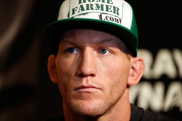 LAS VEGAS, NV - MAY 23:   Gray Maynard interacts with media during the UFC 160 Ultimate Media Day at the MGM Grand Hotel/Casino on May 23, 2013 in Las Vegas, Nevada.  (Photo by Josh Hedges/Zuffa LLC/Zuffa LLC via Getty Images)