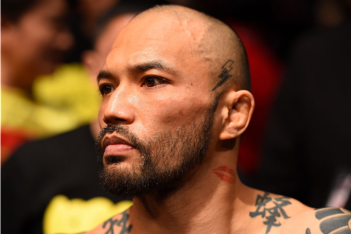 LOS ANGELES, CA - FEBRUARY 28: <a href='../fighter/Norifumi-Yamamoto'>Norifumi Yamamoto</a> of Japan enters the Octagon before his bantamweight bout with <a href='../fighter/roman-salazar'>Roman Salazar</a> during the UFC 184 event at Staples Center on February 28, 2015 in Los Angeles, California. (Photo by Josh Hedges/Zuffa LLC/Zuffa LLC via Getty Images)