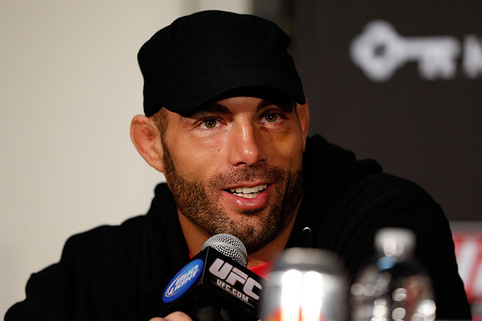 SEATTLE, WA - DECEMBER 06: Mike Swick interacts with media during the UFC on FOX press conference on December 6, 2012 at Key Arena in Seattle, Washington. (Photo by Josh Hedges/Zuffa LLC/Zuffa LLC via Getty Images)