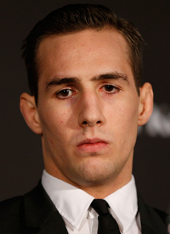 SEATTLE, WA - DECEMBER 06: Rory MacDonald interacts with media during the UFC on FOX press conference on December 6, 2012 at Key Arena in Seattle, Washington. (Photo by Josh Hedges/Zuffa LLC/Zuffa LLC via Getty Images)