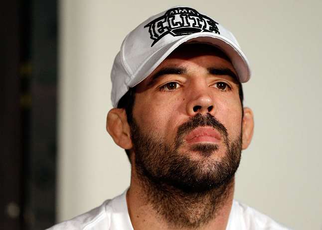 SEATTLE, WA - DECEMBER 06: Matt Brown interacts with media during the UFC on FOX press conference on December 6, 2012 at Key Arena in Seattle, Washington. (Photo by Josh Hedges/Zuffa LLC/Zuffa LLC via Getty Images)