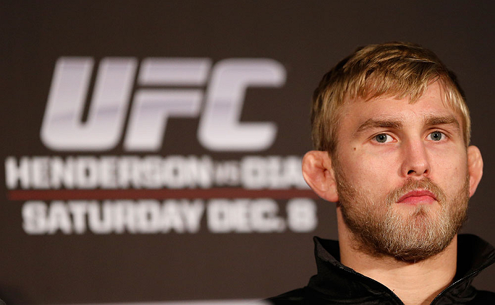 SEATTLE, WA - DECEMBER 06: Alexander Gustafsson interacts with media during the UFC on FOX press conference on December 6, 2012 at Key Arena in Seattle, Washington. (Photo by Josh Hedges/Zuffa LLC/Zuffa LLC via Getty Images)