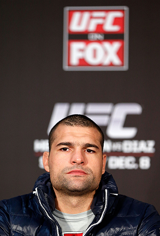 SEATTLE, WA - DECEMBER 06: Mauricio "Shogun" Rua interacts with media during the UFC on FOX press conference on December 6, 2012 at Key Arena in Seattle, Washington. (Photo by Josh Hedges/Zuffa LLC/Zuffa LLC via Getty Images)