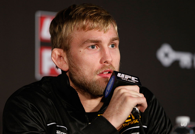 SEATTLE, WA - DECEMBER 06: Alexander Gustafsson interacts with media during the UFC on FOX press conference on December 6, 2012 at Key Arena in Seattle, Washington. (Photo by Josh Hedges/Zuffa LLC/Zuffa LLC via Getty Images)