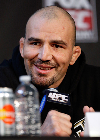 CHICAGO, IL - JANUARY 24: Glover Teixeira interacts with media during the UFC on FOX press conference on January 24, 2013 at the United Center in Chicago, Illinois. (Photo by Josh Hedges/Zuffa LLC/Zuffa LLC via Getty Images)
