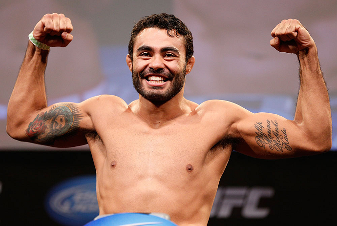CHICAGO, IL - JANUARY 25:  Rafael Natal weighs in during the UFC on FOX weigh-in on January 25, 2013 at the Chicago Theatre in Chicago, Illinois. (Photo by Josh Hedges/Zuffa LLC/Zuffa LLC via Getty Images)