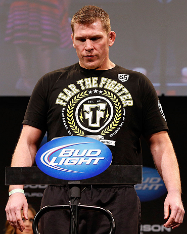 CHICAGO, IL - JANUARY 25: Mike Russow weighs in during the UFC on FOX weigh-in on January 25, 2013 at the Chicago Theatre in Chicago, Illinois. (Photo by Josh Hedges/Zuffa LLC/Zuffa LLC via Getty Images)