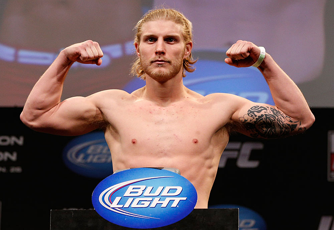 CHICAGO, IL - JANUARY 25:  Mike Stumpf weighs in during the UFC on FOX weigh-in on January 25, 2013 at the Chicago Theatre in Chicago, Illinois. (Photo by Josh Hedges/Zuffa LLC/Zuffa LLC via Getty Images)