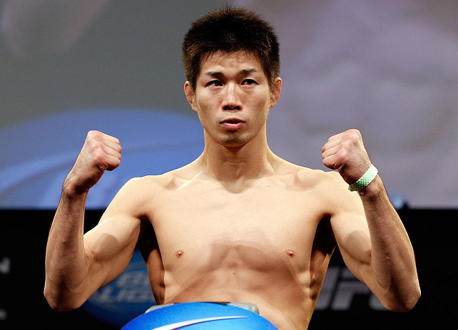 CHICAGO, IL - JANUARY 25: Hatsu Hioki weighs in during the UFC on FOX weigh-in on January 25, 2013 at the Chicago Theatre in Chicago, Illinois. (Photo by Josh Hedges/Zuffa LLC/Zuffa LLC via Getty Images)