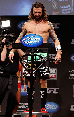 CHICAGO, IL - JANUARY 25: Clay Guida weighs in during the UFC on FOX weigh-in on January 25, 2013 at the Chicago Theatre in Chicago, Illinois. (Photo by Josh Hedges/Zuffa LLC/Zuffa LLC via Getty Images)