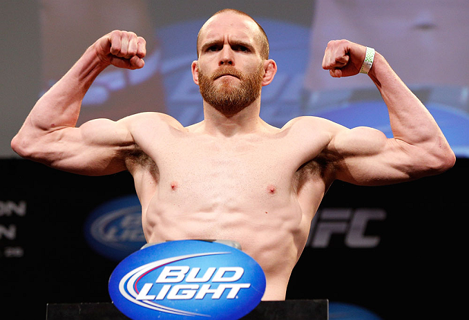 CHICAGO, IL - JANUARY 25:  T.J. Grant weighs in during the UFC on FOX weigh-in on January 25, 2013 at the Chicago Theatre in Chicago, Illinois. (Photo by Josh Hedges/Zuffa LLC/Zuffa LLC via Getty Images)