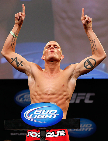 CHICAGO, IL - JANUARY 25: Erik Koch weighs in during the UFC on FOX weigh-in on January 25, 2013 at the Chicago Theatre in Chicago, Illinois. (Photo by Josh Hedges/Zuffa LLC/Zuffa LLC via Getty Images)