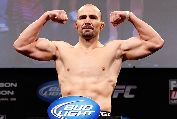 CHICAGO, IL - JANUARY 25: Glover Teixeira weighs in during the UFC on FOX weigh-in on January 25, 2013 at the Chicago Theatre in Chicago, Illinois. (Photo by Josh Hedges/Zuffa LLC/Zuffa LLC via Getty Images)