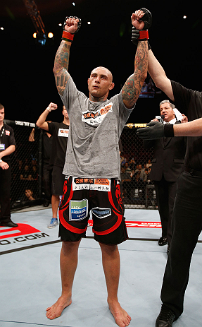 MACAU, MACAU - NOVEMBER 10: Thiago Silva reacts after defeating Stanislav Nedkov during their light heavyweight bout at the UFC Macao event inside CotaiArena on November 10, 2012 in Macau, Macau. (Photo by Josh Hedges/Zuffa LLC/Zuffa LLC via Getty Images)