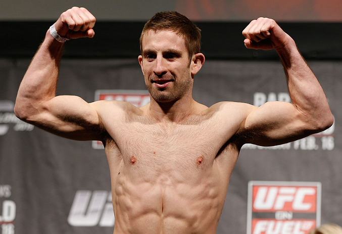 LONDON, ENGLAND - FEBRUARY 15:  Phil Harris weighs in during the UFC weigh-in on February 15, 2013 at Wembley Arena in London, England.  (Photo by Josh Hedges/Zuffa LLC/Zuffa LLC via Getty Images)