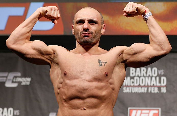 LONDON, ENGLAND - FEBRUARY 15:  Stanislav Nedkov weighs in during the UFC weigh-in on February 15, 2013 at Wembley Arena in London, England.  (Photo by Josh Hedges/Zuffa LLC/Zuffa LLC via Getty Images)