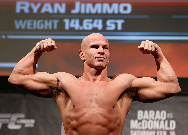 LONDON, ENGLAND - FEBRUARY 15:  Ryan Jimmo weighs in during the UFC weigh-in on February 15, 2013 at Wembley Arena in London, England.  (Photo by Josh Hedges/Zuffa LLC/Zuffa LLC via Getty Images)
