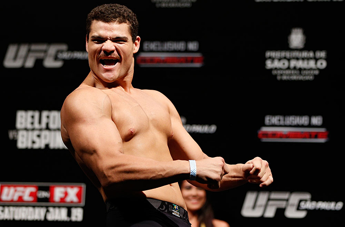 SAO PAULO, BRAZIL - JANUARY 18: Wagner Prado weighs in during the UFC on FX official weigh-in event on January 18, 2013 at Ibirapuera Gymnasium in Sao Paulo, Brazil. (Photo by Josh Hedges/Zuffa LLC/Zuffa LLC via Getty Images)