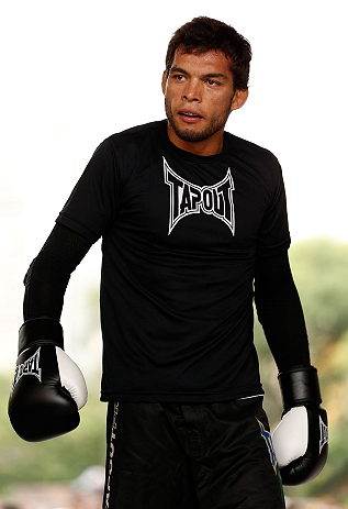 SAO PAULO, BRAZIL - JANUARY 16:  Milton Vieira participates in an open workout session for media and fans on January 16, 2013 at Parque Anhangabau in Sao Paulo, Brazil. (Photo by Josh Hedges/Zuffa LLC/Zuffa LLC via Getty Images)