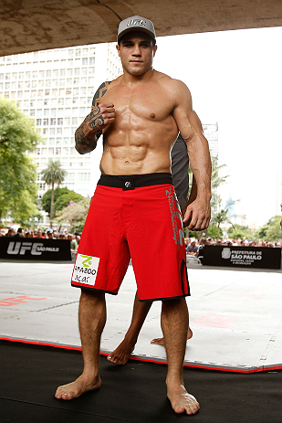 SAO PAULO, BRAZIL - JANUARY 16:  Daniel Sarafian participates in an open workout session for media and fans on January 16, 2013 at Parque Anhangabau in Sao Paulo, Brazil. (Photo by Josh Hedges/Zuffa LLC/Zuffa LLC via Getty Images)