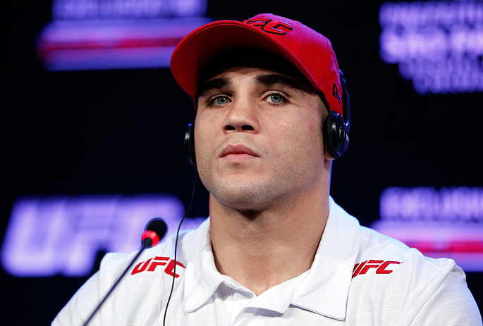 SAO PAULO, BRAZIL - JANUARY 17:  Daniel Sarafian interacts with media during a UFC press conference on January 17, 2013 at the Hilton Hotel in Sao Paulo, Brazil. (Photo by Josh Hedges/Zuffa LLC/Zuffa LLC via Getty Images)