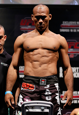 JARAGUA DO SUL, BRAZIL - MAY 17: Ronaldo 'Jacare' Souza weighs in during the UFC on FX weigh-in on May 17, 2013 at the Arena Jaragua in Jaragua do Sul, Santa Catarina, Brazil. (Photo by Josh Hedges/Zuffa LLC/Zuffa LLC via Getty Images)