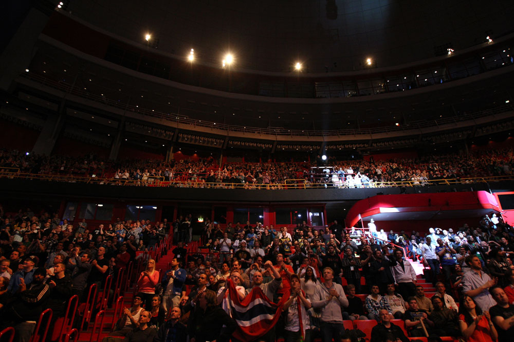 STOCKHOLM, SWEDEN - APRIL 14: A general view of the arena during the UFC on Fuel TV event at Ericsson Globe on April 14, 2012 in Stockholm, Sweden. (Photo by Josh Hedges/Zuffa LLC/Zuffa LLC via Getty Images)